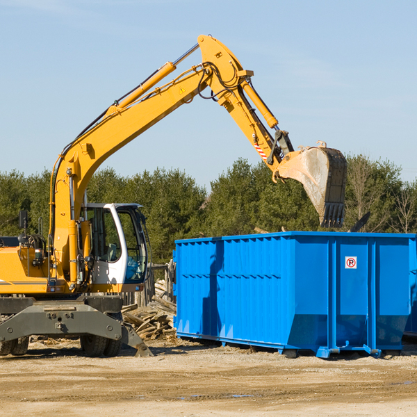 what size residential dumpster rentals are available in Dahlen North Dakota